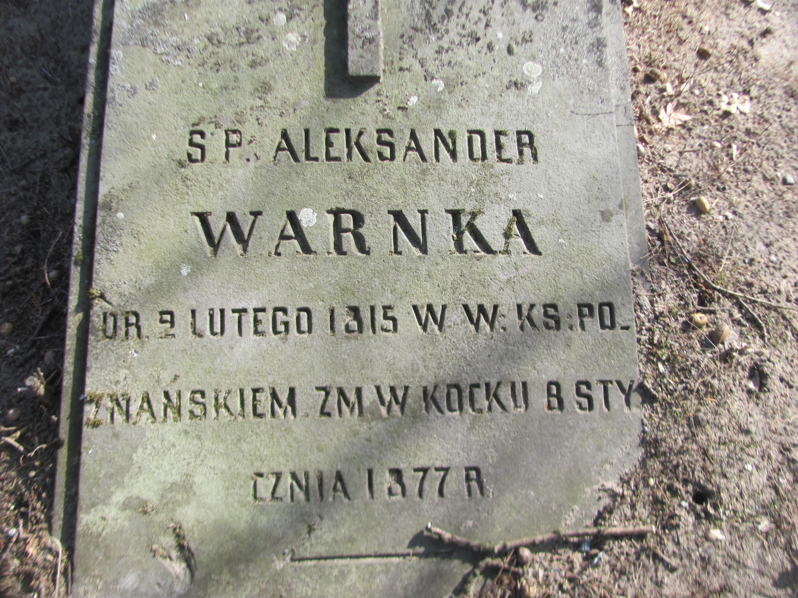 Aleksander Warnka 1815 Kock - Grobonet - Wyszukiwarka osób pochowanych
