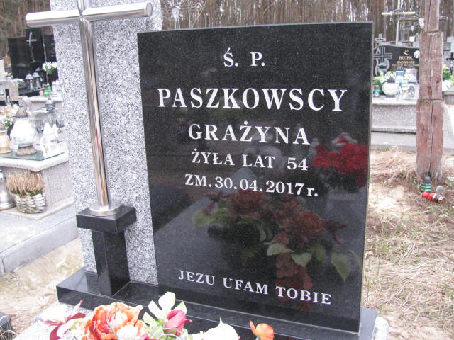 Grażyna Paszkowska  1963 Kock - Grobonet - Wyszukiwarka osób pochowanych