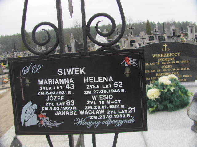 Wiesław Siwek Kock - Grobonet - Wyszukiwarka osób pochowanych