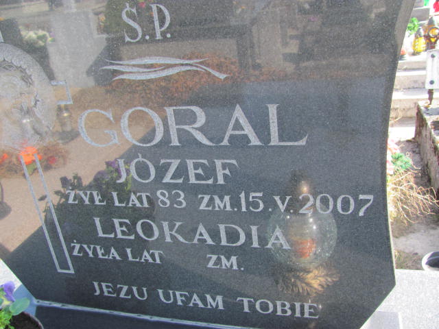 Józef Goral 1924 Kock - Grobonet - Wyszukiwarka osób pochowanych
