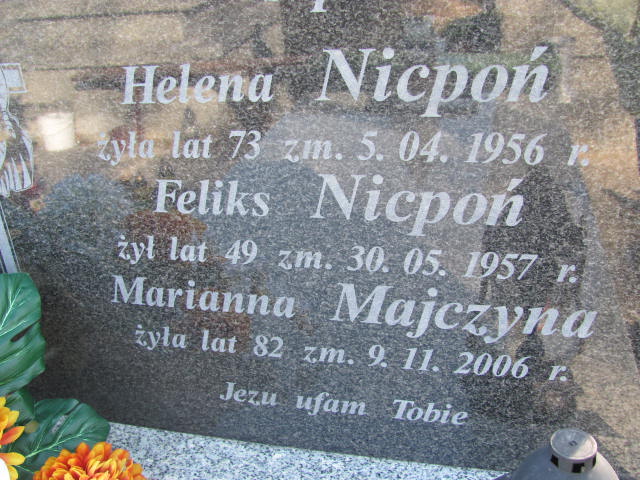 Helena Nicpoń Kock - Grobonet - Wyszukiwarka osób pochowanych