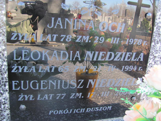 Leokadia Niedziela 1929 Kock - Grobonet - Wyszukiwarka osób pochowanych