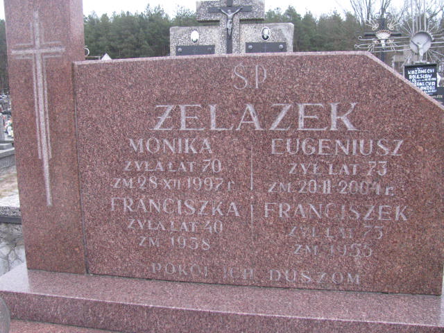 Monika Żelazek 1927 Kock - Grobonet - Wyszukiwarka osób pochowanych