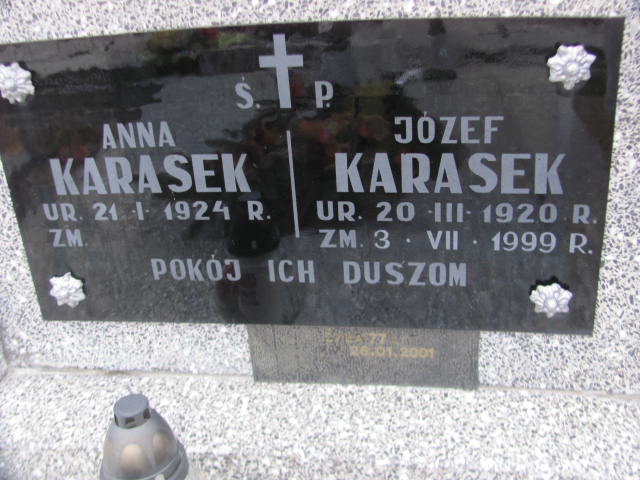 Anna Karasek 1924 Kock - Grobonet - Wyszukiwarka osób pochowanych