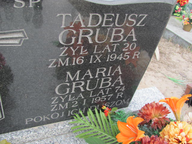 Maria Gruba Kock - Grobonet - Wyszukiwarka osób pochowanych