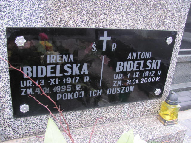 Irena Bidelska 1917 Kock - Grobonet - Wyszukiwarka osób pochowanych