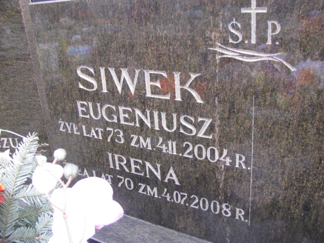 Eugeniusz Siwek 1931 Kock - Grobonet - Wyszukiwarka osób pochowanych