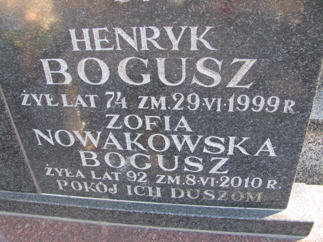 Zofia Nowakowska Bogusz 1918 Kock - Grobonet - Wyszukiwarka osób pochowanych
