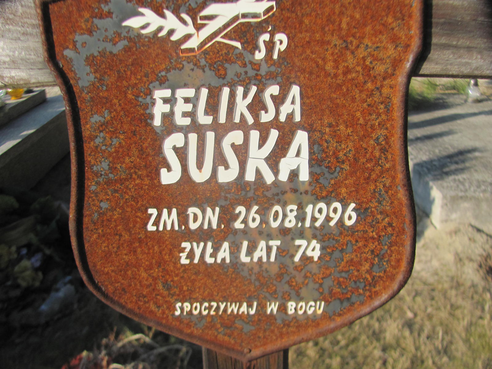Feliksa Suska 1922 Kock - Grobonet - Wyszukiwarka osób pochowanych